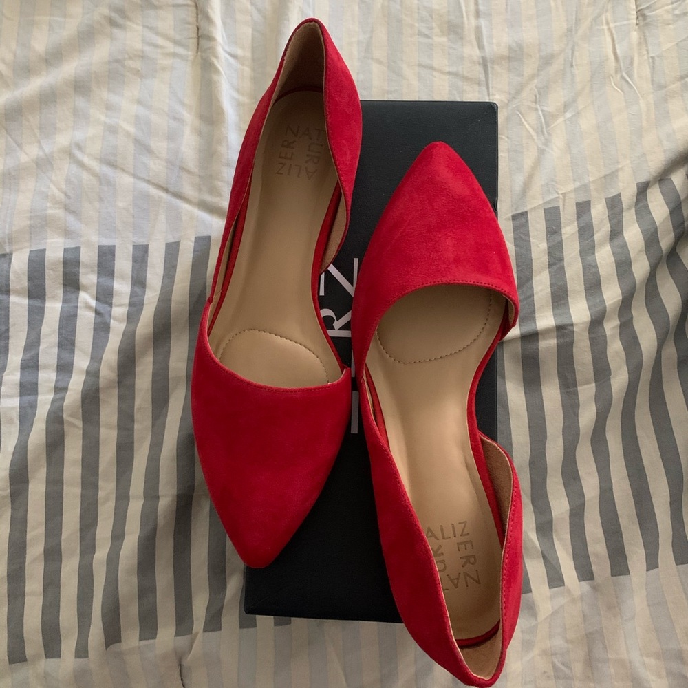 Wide-fit d’orsay flats - size 10W